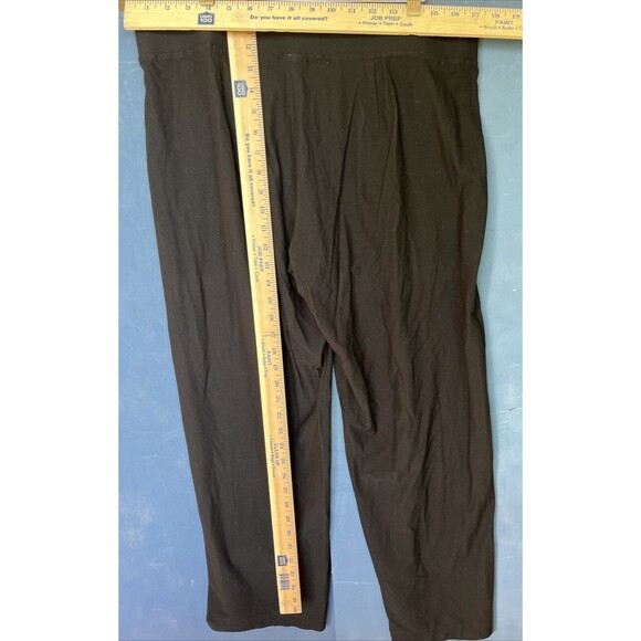 Eileen Fisher Pants Slack Size Large Black Pull-On Stretch Elastic Womens Ladies - Picture 6 of 6